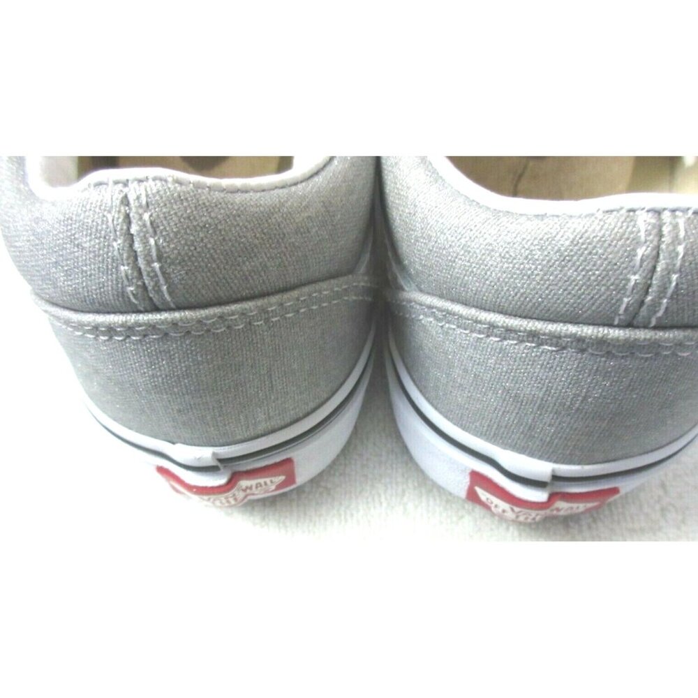 Vans Women's Old Skool Silver Sparkle True White Canvas Skate shoes Size 6 NIB - Picture 5 of 5